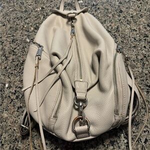 Rebecca Minkoff Mini Julian Backpack in Taupe